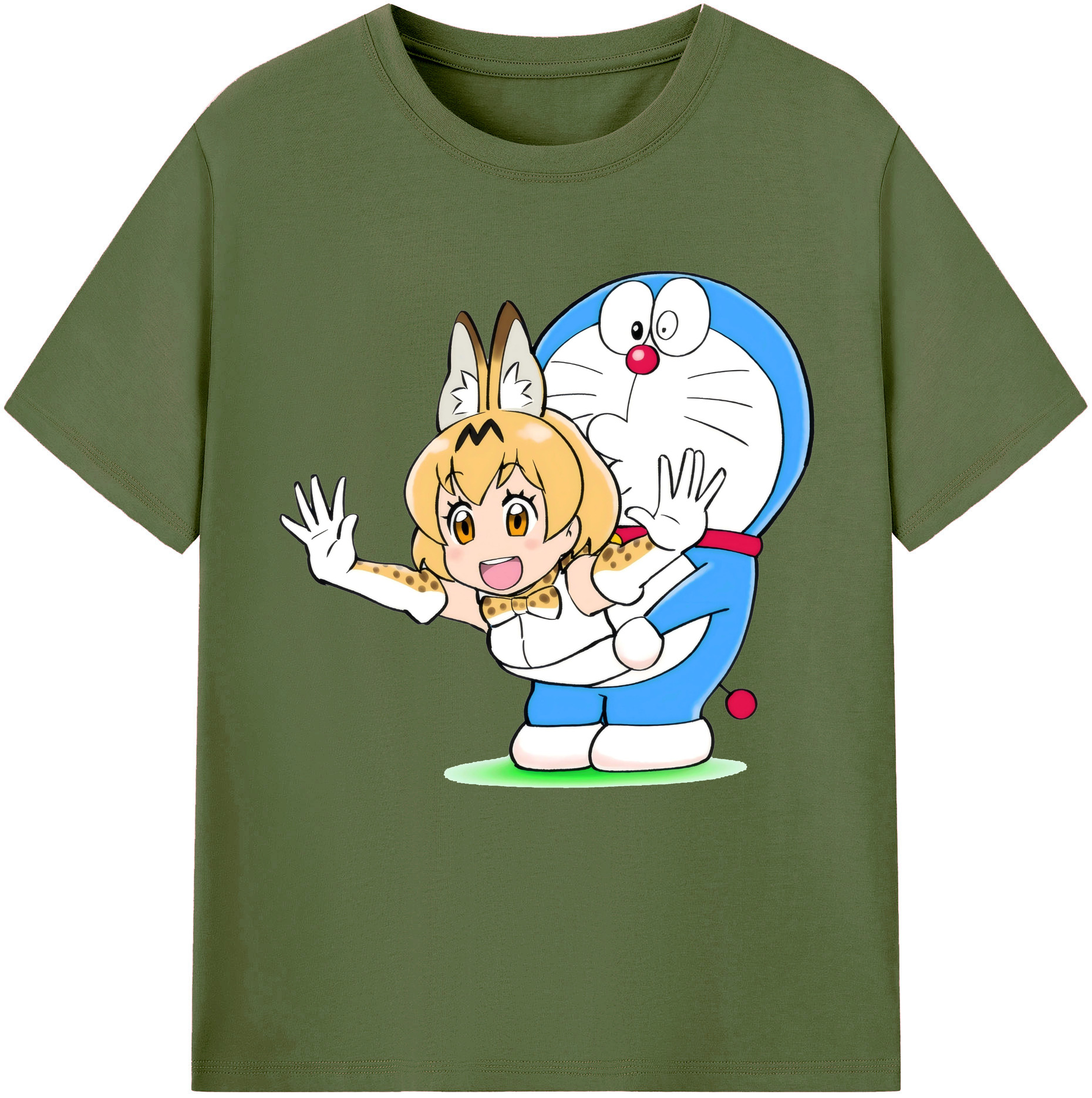 （画像用） ドラえもん Doraemon 綿100％半袖Tシャツ（フロントプリント）